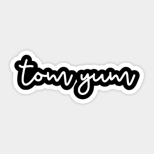 tom yum - white Sticker